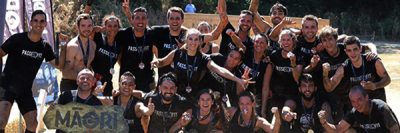 Carrera de obstáculos Maori race